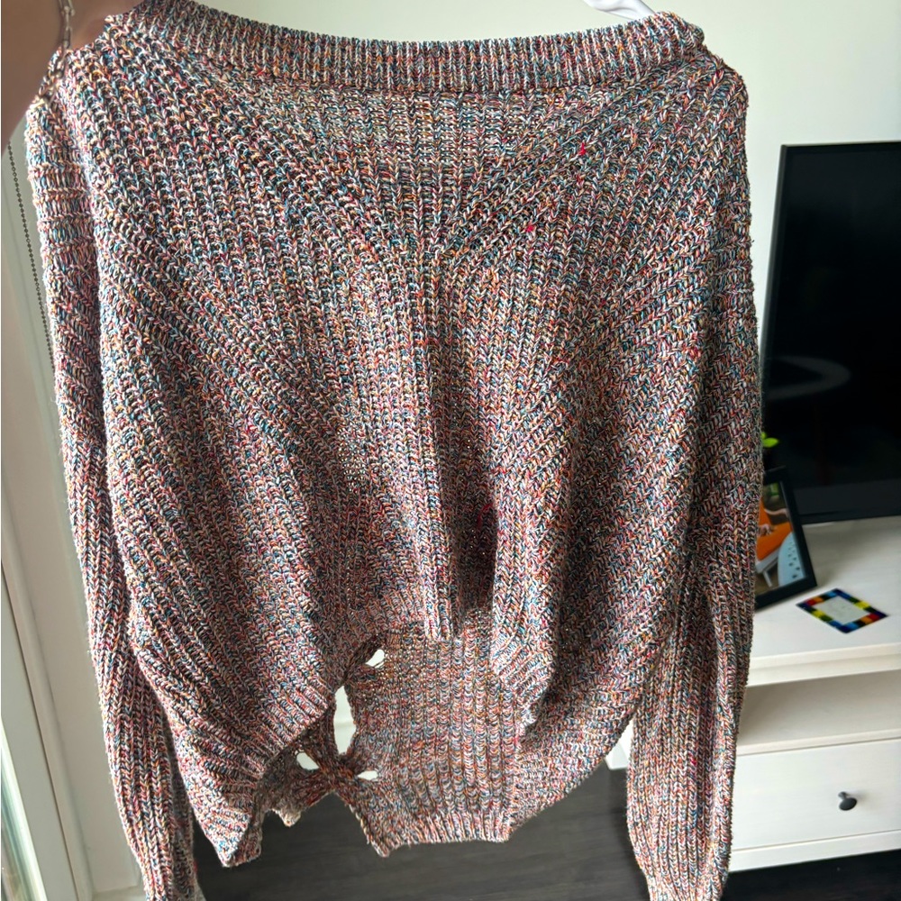Multicolor express sweater - size small